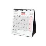 Finocam Calendario de Sobremesa - Anual 2026 - 140x70x155mm - Espacio para Escribir - Color - immagine 3