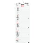 Finocam Calendario de Pared - Anual 2026 - 155x5x440mm - Espacio para Escribir - Color Blanco y Rojo - immagine 3