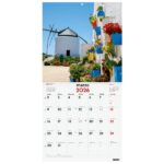 Finocam Calendario de Pared - Anual 2026 - Imagenes Variadas - 300x300mm - Espacio para Escribir - Tematica de Ciudades y Pueblos - immagine 3