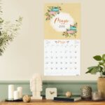 Finocam Calendario de Pared - Anual 2026 - Imagenes Variadas - 300x300mm - Espacio para Escribir - Tematica de Flores - immagine 2