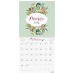 Finocam Calendario de Pared - Anual 2026 - Imagenes Variadas - 300x300mm - Espacio para Escribir - Tematica de Flores - immagine 3
