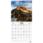 Finocam Calendario de Pared en Catalan - Anual 2026 - Imagenes Variadas - 300x300mm - Espacio para Escribir - Tematica de Maravillas Del Mundo - immagine 3