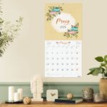 Finocam Calendario de Pared en Catalan - Anual 2026 - Imagenes Variadas - 300x300mm - Espacio para Escribir - Tematica de Flores - immagine 2