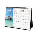 Finocam Calendario de Sobremesa - Anual 2026 - Imagenes Variadas - Espacio para Escribir - Tematica de Paisajes - immagine 4