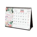 Finocam Calendario de Sobremesa - Anual 2026 - Imagenes Variadas - Espacio para Escribir - Tematica de Frases Motivadoras - immagine 4