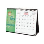 Finocam Calendario de Sobremesa - Anual 2026 - Imagenes Variadas - Espacio para Escribir - Tematica de Frases Inspiradoras - immagine 4