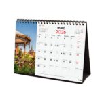 Finocam Calendario de Sobremesa en Catalan - Anual 2026 - Imagenes Variadas - Espacio para Escribir - Tematica de Ciudades y Pueblos - immagine 4