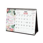 Finocam Calendario de Sobremesa en Catalan - Anual 2026 - Imagenes Variadas - Espacio para Escribir - Tematica de Frases Motivadoras - immagine 4