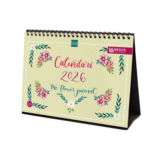 Finocam Calendario de Sobremesa en Catalan - Anual 2026 - Imagenes Variadas - Espacio para Escribir - Tematica de Flores Finocam Calendario de Sobremesa en Catalan - Anual 2026 - Imagenes Variadas - Espacio para Escribir - Tematica de Flores