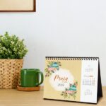 Finocam Calendario de Sobremesa en Catalan - Anual 2026 - Imagenes Variadas - Espacio para Escribir - Tematica de Flores - immagine 3