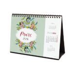 Finocam Calendario de Sobremesa en Catalan - Anual 2026 - Imagenes Variadas - Espacio para Escribir - Tematica de Flores - immagine 5