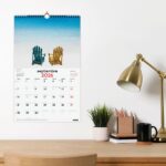 Finocam Calendario de Pared - Anual 2026 - Imagenes Variadas - con Espiral - Espacio para Escribir - Tematica de Paisajes - immagine 2