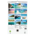 Finocam Calendario de Pared - Anual 2026 - Imagenes Variadas - con Espiral - Espacio para Escribir - Tematica de Paisajes - immagine 4