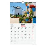Finocam Calendario de Pared - Anual 2026 - Imagenes Variadas - con Espiral - Espacio para Escribir - Tematica de Ciudades y Pueblos - immagine 3