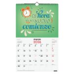 Finocam Calendario de Pared - Anual 2026 - Imagenes Variadas - con Espiral - Espacio para Escribir - Tematica de Frases Inspiradoras - immagine 3