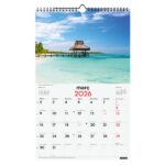 Finocam Calendario de Pared en Catalan - Anual 2026 - Imagenes Variadas - con Espiral - Espacio para Escribir - Tematica de Paisajes - immagine 3