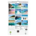 Finocam Calendario de Pared en Catalan - Anual 2026 - Imagenes Variadas - con Espiral - Espacio para Escribir - Tematica de Paisajes - immagine 4