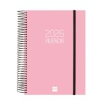 Finocam Opaque Agenda de Espiral - Anual 2026 - Tapa Ligera - Cierre con Goma Elastica - Formato E10 - 175x29x212mm - 1 Dia por Pagina - Color Negro - immagine 5