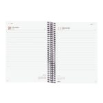 Finocam Opaque Agenda de Espiral en Catalan - Anual 2026 - Tapa Ligera - Cierre con Goma Elastica - Formato E10 - 175x29x212mm - 1 Dia por Pagina - Color Negro - immagine 4