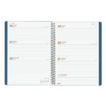 Finocam My Agenda de Espiral - Anual 2026 - Tapa Dura Antirayaduras - Formato E10 - 171x9x212mm - Semana Vista Horizontal - Color Azul - immagine 4