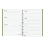 Finocam My Agenda de Espiral - Anual 2026 - Tapa Dura Antirayaduras - Formato E10 - 171x9x212mm - Semana Vista Horizontal - Color Verde - immagine 4