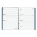 Finocam My Agenda de Espiral en Catalan - Anual 2026 - Tapa Dura Antirayaduras - Formato E10 - 171x9x212mm - Semana Vista Horizontal - Color Azul - immagine 4