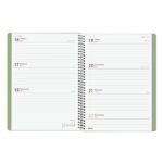 Finocam My Agenda de Espiral en Catalan - Anual 2026 - Tapa Dura Antirayaduras - Formato E10 - 171x9x212mm - Semana Vista Horizontal - Color Verde - immagine 4