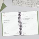 Finocam My Agenda de Espiral - Anual 2026 - Tapa Dura Antirayaduras - Formato E10 - 185x20x212mm - 1 Dia por Pagina - Color Verde - immagine 2