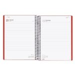 Finocam My Agenda de Espiral - Anual 2026 - Tapa Dura Antirayaduras - Formato E10 - 185x20x212mm - 1 Dia por Pagina - Color Rojo - immagine 3