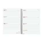Finocam Espiral Recambio Anual 2026 para Agendas Duo en Catalan - Anual 2026 - Formato E10 - 162x14x212mm - Semana Vista Horizontal - Color Gris Claro - immagine 2