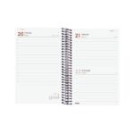 Finocam Espiral Recambio Anual 2026 para Agendas Duo - Anual 2026 - Formato E5 - 135x24x181mm - 1 Dia por Pagina - Color Gris Oscuro - immagine 2
