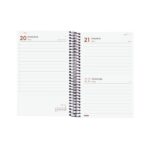 Finocam Espiral Recambio Anual 2026 para Agendas Duo en Catalan - Anual 2026 - Formato E5 - 135x24x181mm - 1 Dia por Pagina - Color Gris Oscuro - immagine 2