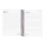 Finocam Espiral Recambio Anual 2026 para Agendas Duo - Anual 2026 - Formato E10 - 175x29x212mm - 1 Dia por Pagina - Color Gris Oscuro - immagine 2