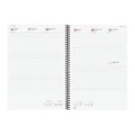 Finocam Espiral Recambio Anual 2026 para Agendas Duo en Catalan - Anual 2026 - Formato E40 - 217x14x297mm - Semana Vista en Vertical - Color Gris Claro - immagine 2
