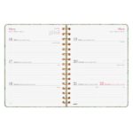Finocam You Agenda de Espiral en Catalan - Anual 2026 - Planificador - Cierre de Goma - Formato E10 - 172x19x220mm - Semana Vista Horizontal - Tematica de Hojas - immagine 5