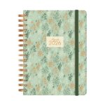 Finocam You Agenda de Espiral en Catalan - Anual 2026 - Planificador - Cierre de Goma - Formato E10 - 180x30x220mm - 1 Dia por Pagina - Tematica de Hojas