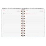 Finocam You Agenda de Espiral en Catalan - Anual 2026 - Planificador - Cierre de Goma - Formato E10 - 180x30x220mm - 1 Dia por Pagina - Tematica de Flores - immagine 5