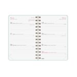 Finocam Alma Agenda - Anual 2026 - con Espiral - Formato E5 - 131x19x190mm - Semana Vista Horizontal - Color Menta - immagine 5