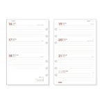 Finocam R593 Recambio Anual 2026 para Agendas Open 2026 - Formato 500 - 117x6x181mm - Semana Vista Horizontal - Color Blanco - immagine 2