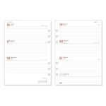 Finocam R1093 Recambio Anual 2026 para Agendas Open 2026 - Formato 1000 - 155x6x215mm - Semana Vista Horizontal - Color Blanco - immagine 2