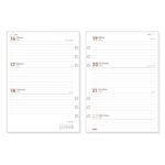 Finocam R1093C Recambio para Agendas Open en Catalan - Anual 2026 - Formato 1000 - 155x6x215mm - Semana Vista Horizontal - Color Blanco - immagine 2
