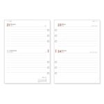 Finocam R1097C Recambio para Agendas Open en Catalan - Anual 2026 - Formato 1000 - 155x11x215mm - 2 Dias por Pagina - Color Blanco - immagine 2