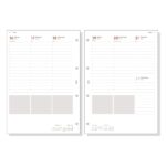 Finocam R4099C Recambio Anual 2026 para Agendas Open 2026 en Catalan - Formato A4 - 210x6x297mm - Semana Vista en Vertical - Color Blanco - immagine 2