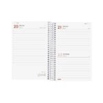 Finocam Year Agenda de Espiral - Anual 2026 - Tapa Ligera - Formato E5 - 135x24x181mm - 1 Dia por Pagina - Color Rojo - immagine 4