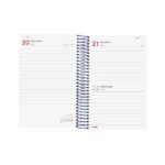 Finocam Year Agenda de Espiral en Catalan - Anual 2026 - Tapa Ligera - Formato E5 - 135x24x181mm - 1 Dia por Pagina - Color Azul - immagine 4