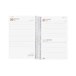 Finocam Year Agenda de Espiral en Catalan - Anual 2026 - Tapa Ligera - Formato E5 - 135x24x181mm - 1 Dia por Pagina - Color Rojo - immagine 4
