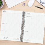 Finocam Basics Agenda - Anual 2026 - con Espiral - Personalizable - Formato E40 - 230x29x297mm - 1 Dia por Pagina - Color Gris - immagine 3