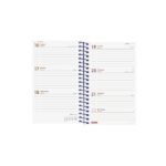 Finocam Year Agenda de Espiral - Anual 2026 - Tapa Ligera - Formato E3 - 85x14x127mm - Semana Vista Horizontal - Color Azul - immagine 4
