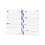 Finocam Year Agenda de Espiral - Anual 2026 - Tapa Ligera - Formato E5 - 125x14x181mm - Semana Vista Horizontal - Color Azul - immagine 4