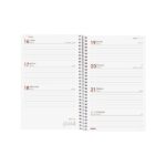 Finocam Year Agenda de Espiral - Anual 2026 - Tapa Ligera - Formato E5 - 125x14x181mm - Semana Vista Horizontal - Color Rojo - immagine 4